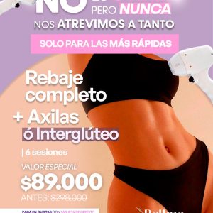 Rebaje Completo + Axilas + Interglúteo