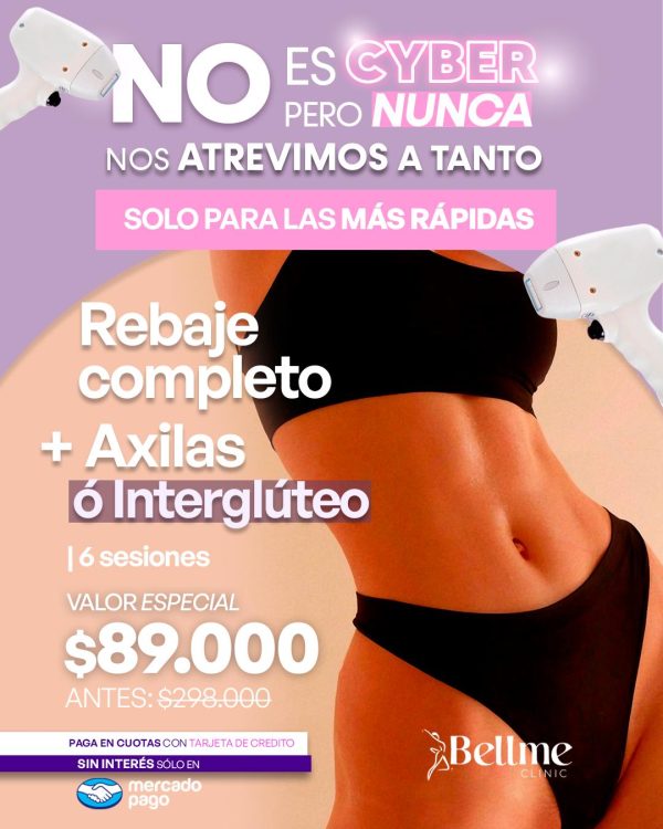 Rebaje Completo + Axilas + Interglúteo