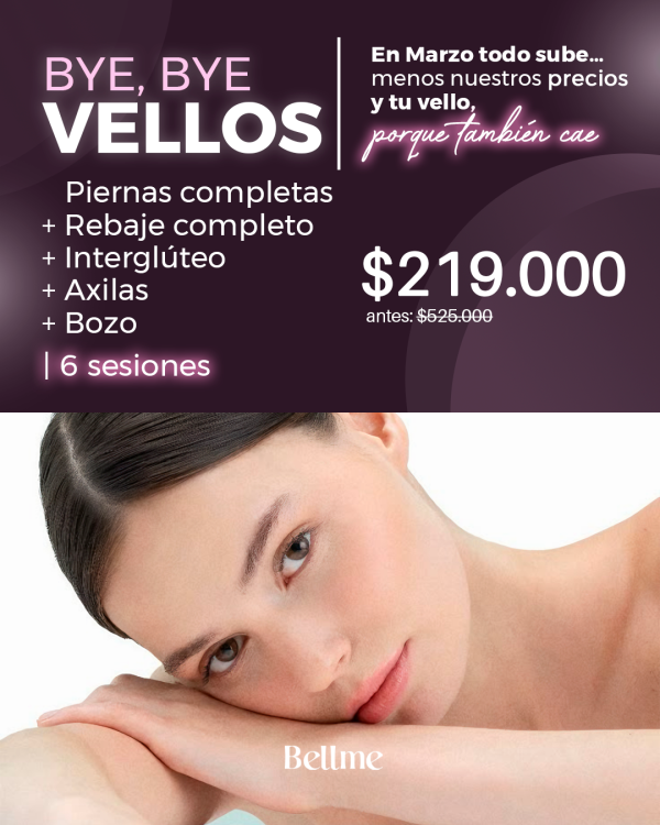 Piernas Completas + Rebaje Completo + Interglúteo + Axilas + Bozo