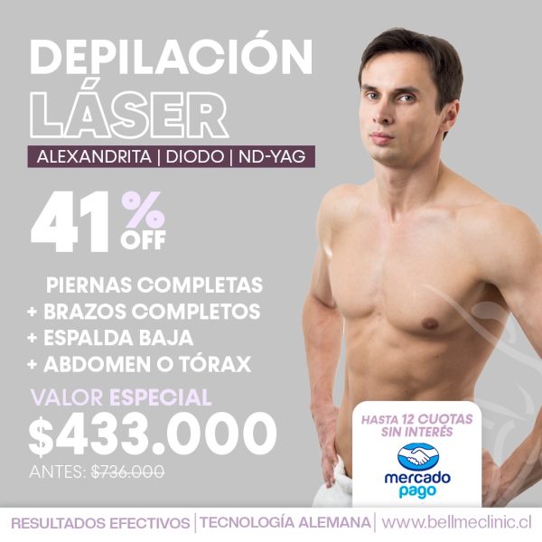 Piernas Completas + Brazos Completos + Espalda baja + Abdomen ó Tórax