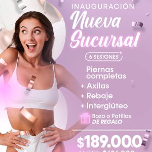 Piernas Completas + Axilas + Rebaje + Interglúteo