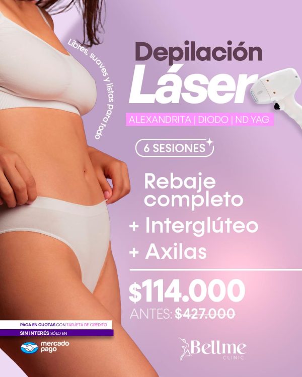 Rebaje Completo + Axilas + Interglúteo