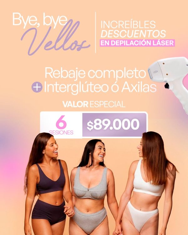Rebaje Completo + Interglúteo ó Axilas
