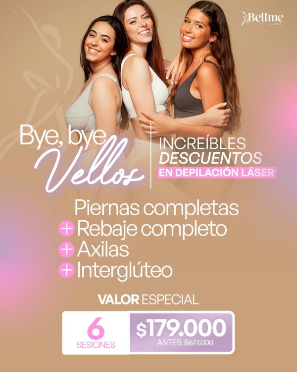 Piernas Completas+ Rebaje Completo + Axilas + Interglúteo