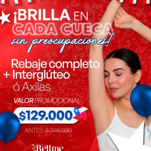 Rebaje completo + Interglúteo ó Axilas