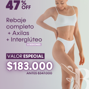 Rebaje completo + Interglúteo + Axilas.